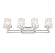 Savoy House 8-6001-4-109 - Garnet 4-Light Bathroom Vanity Light in Polished Nickel