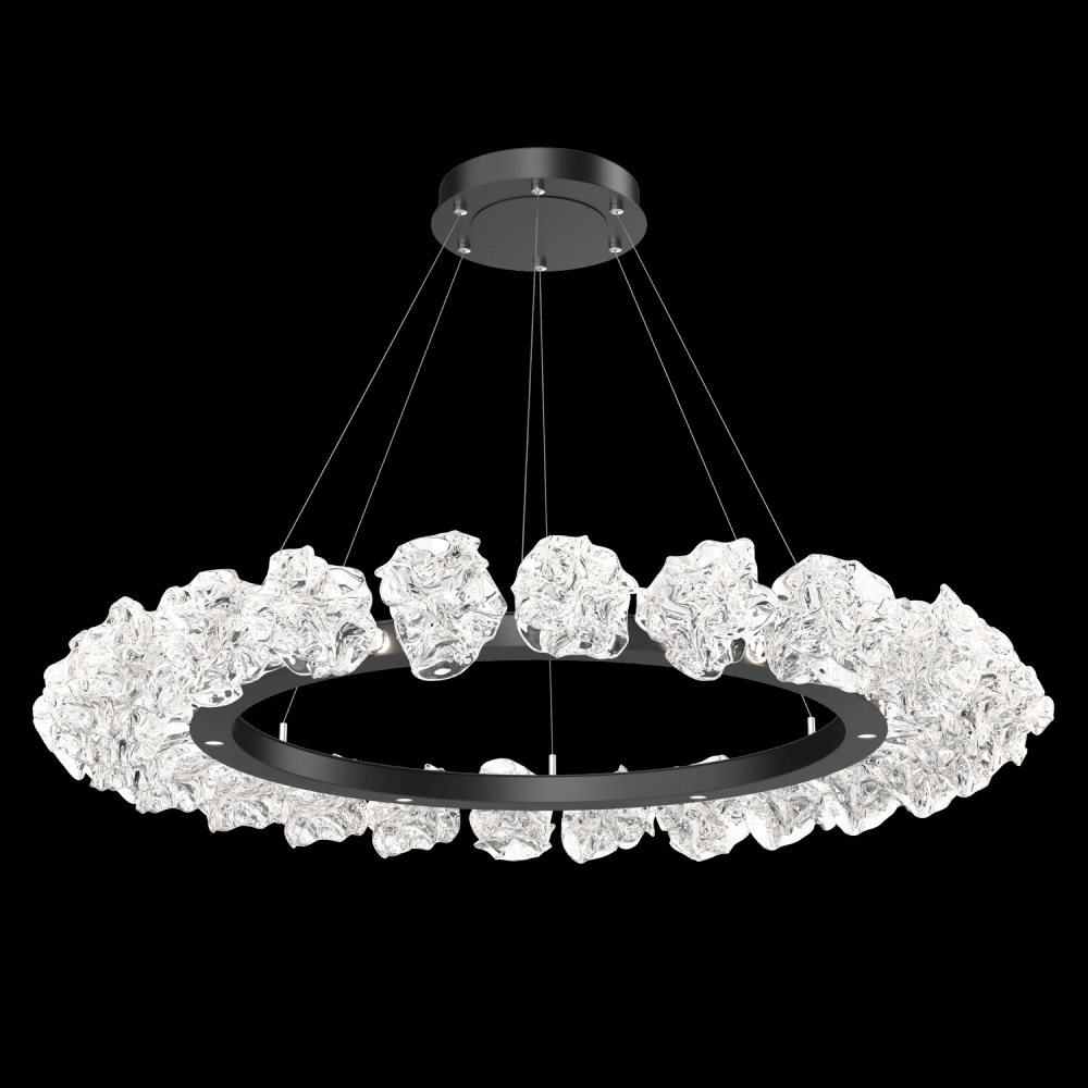 Blossom Ring Chandelier - 50-Matte Black