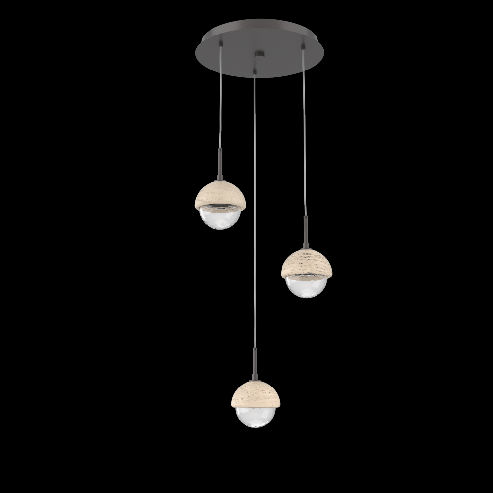 Cabochon Round Pendant Chandelier