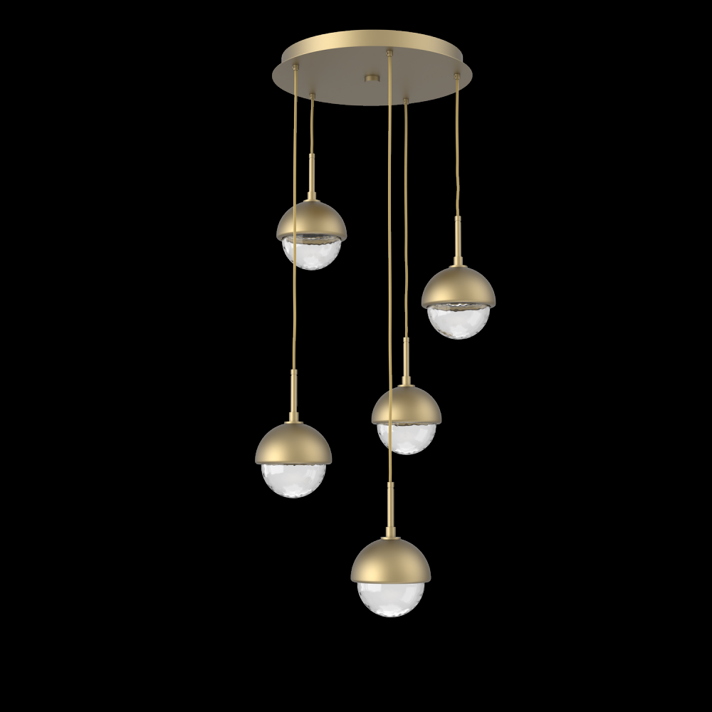 Cabochon Round Pendant Chandelier