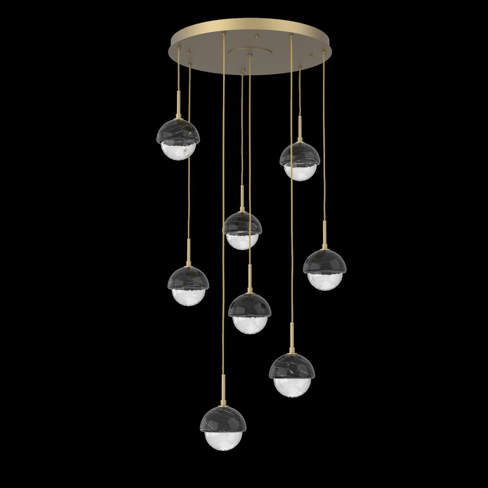 Cabochon Round Pendant Chandelier