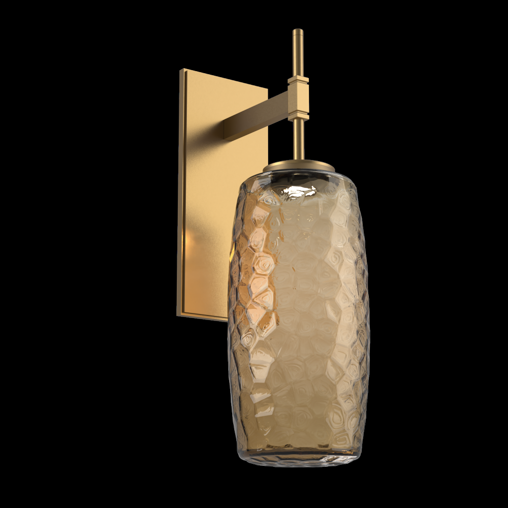 Vessel Tempo Sconce (Large)-Novel Brass-Bronze Blown Glass-LED 3000K