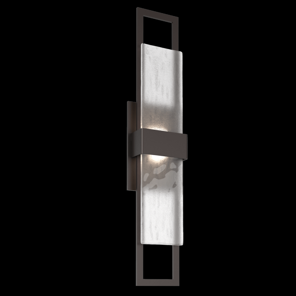 Sasha 28" Sconce-Statuary Bronze-Frosted Granite