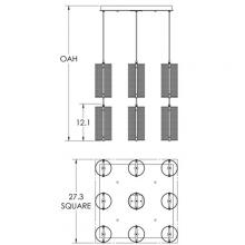 Hammerton CHB0019-12-MB-0-C01-L1 - Uptown Mesh Square Multi-Port-12