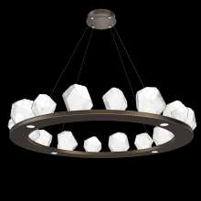  CHB0039-0D-FB-C-CA1-L3 - Gem Ring Chandelier-0D 49"