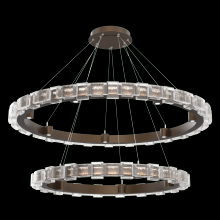 Hammerton CHB0087-2T-FB-TE-CA1-L3 - Tessera 38" & 50" Two-Tier Ring-Flat Bronze