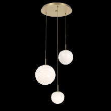 Hammerton CHB0092-03-GB-WL-C01-L3 - Gaia Round Pendant Chandelier