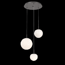 Hammerton CHB0092-03-GP-WL-C01-L3 - Gaia Round Pendant Chandelier