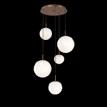 Hammerton CHB0092-05-BB-WL-C01-L3 - Gaia Round Pendant Chandelier