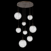 Hammerton CHB0092-08-FB-C-C01-L3 - Gaia Round Pendant Chandelier