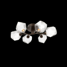 Hammerton CLB0039-01-FB-C-L3-RTS - Gem 6-Light Flush Mount-Flat Bronze