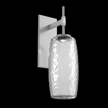 Hammerton IDB0091-01-CS-C-L3 - Vessel Tempo Sconce (Large)-Classic Silver-Clear Blown Glass-LED 3000K