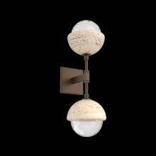 Hammerton IDB0093-02-FB-TC-L1 - Cabochon Double Sconce