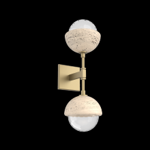 Hammerton IDB0093-02-GB-TC-L3 - Cabochon Double Sconce