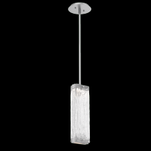 Hammerton LAB0090-01-CS-TL-001-L1 - Tabulo Pendant-Classic Silver-Linea Cast Glass