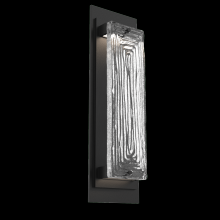 Hammerton ODB0090-01-TB-TL-L2 - Tabulo Outdoor Sconce (M)-Textured Black-Linea Cast Glass