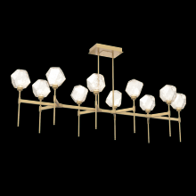  PLB0039-69-GB-A-001-L3 - Gem Linear Belvedere Suspension-69-Gilded Brass