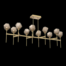  PLB0039-69-GB-B-001-L3 - Gem Linear Belvedere Suspension-69-Gilded Brass