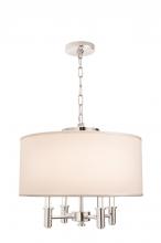 Kalco 500571CH - DuPont 4 Light Round Convertible Pendant - Semi Flush Mount