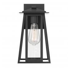 Worldwide Lighting Corp E10004-001 - Tahoe 13 In 1-Light Matte Black Finish Outdoor Wall Sconce Lamp