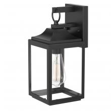 Worldwide Lighting Corp E10007-001 - Malibu 14 In 1-Light Matte Black Finish - Outdoor Wall Sconce Lamp