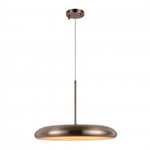 Worldwide Lighting Corp W83552BN18 - Madison 24-Watt Brushed Nickel Finish Integrated LEd disc Pendant Light 3000K 18 in. Dia x 96 in. H 