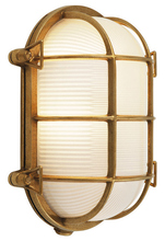 Stone Lighting WO851BRMB6 - Outdoor Wall Tortuga Ovale Brass Medium Base Incandescent 60W