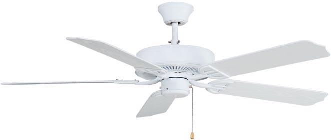 Traditional Matte White Ceiling Fan