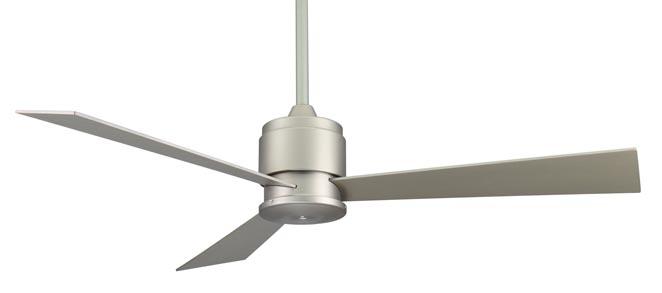 Contemporary Satin Nickel Ceiling Fan