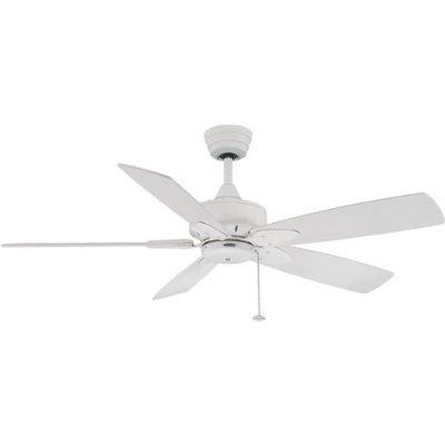 Tropical Matte White Ceiling Fan