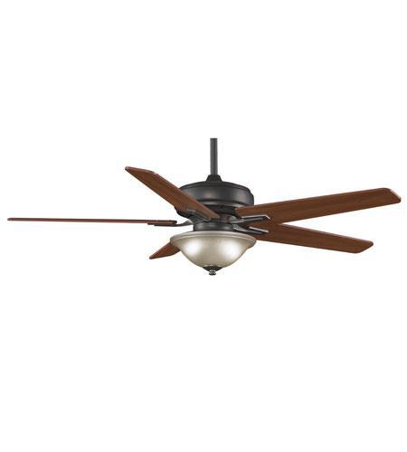 Traditional Two Light Bronze Accent Ceiling Fan