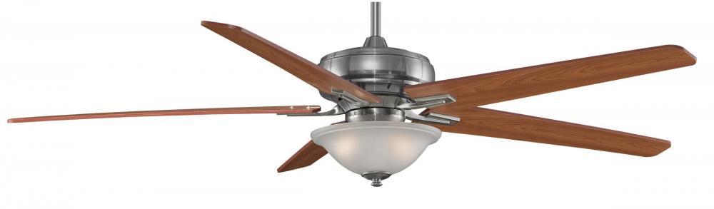 Traditional Two Light Pewter Ceiling Fan