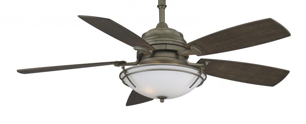 Transitional Three Light Dark Smoke Ceiling Fan