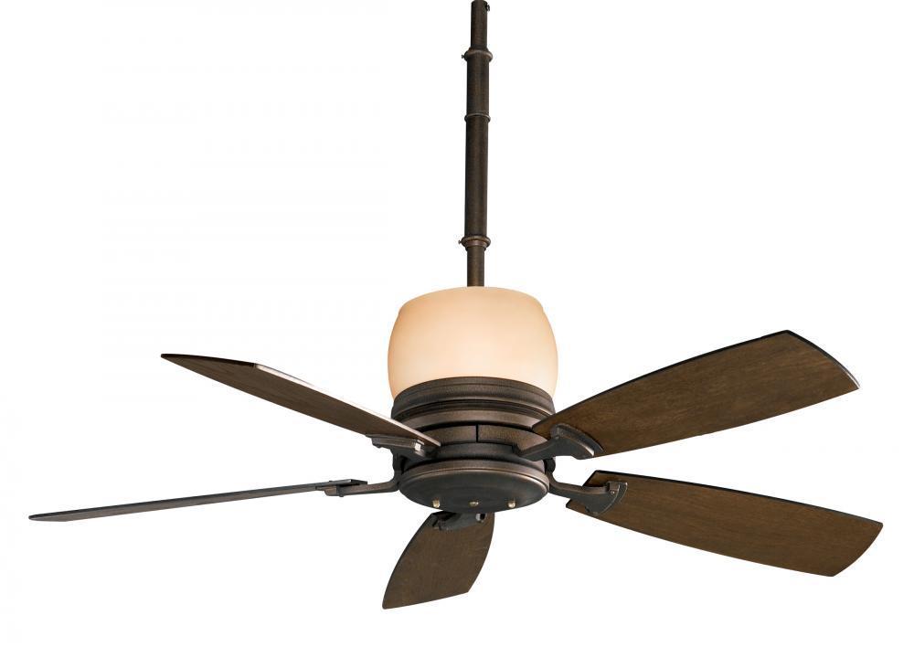 Transitional Three Light Bronze Ceiling Fan