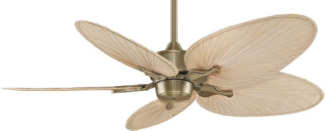 Tropical Antique Brass Ceiling Fan