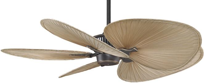 Contemporary Bronze Accent Ceiling Fan