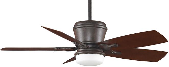 Tropical One Light Rust Ceiling Fan