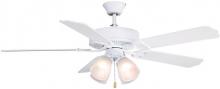 FanC Fans Fanimation BP210MW1 - Traditional Four Light Matte White Ceiling Fan