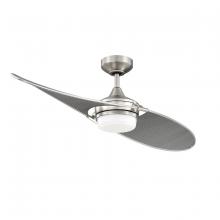 Kendal AC22852-SN/CF - TANGO 52 in. LED Satin Nickel DC motor Ceiling Fan with WaterGraphiX blades