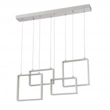 Kendal PF93-4LBR-AL - QUADRON 4-Light Aluminum LED Pendant Bar