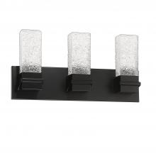 Kendal VF9600-3L-BLK - ICE 3-Light-LED Black Vanity Light