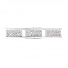 Kendal VF9903-6CH - CALLAVIO 3-Light-LED Chrome Vanity Light with Glass style #6