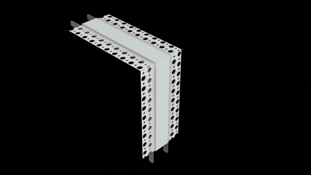 90-Degree Outside Corner Channel for Inspire Mud-In 1" Channel