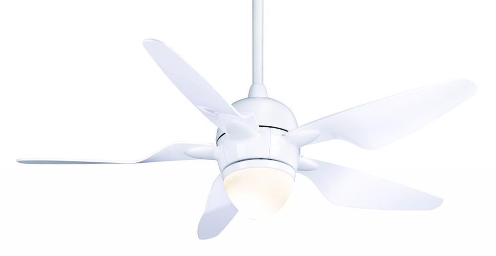 One Light Snow White Ceiling Fan