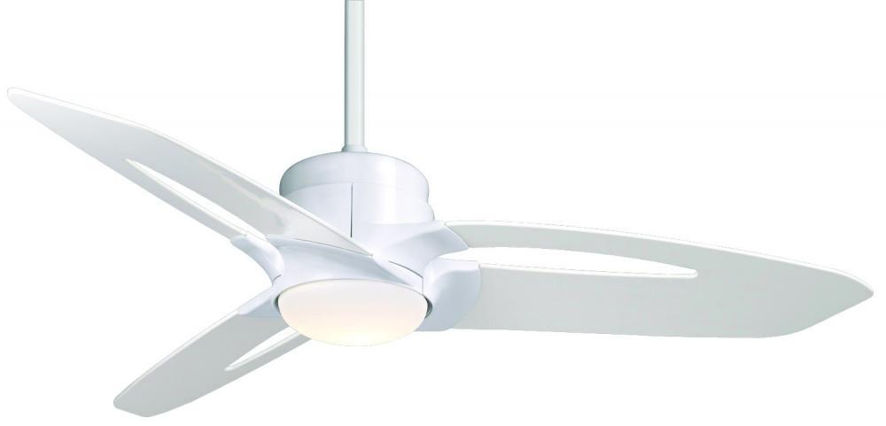 One Light Snow White Ceiling Fan