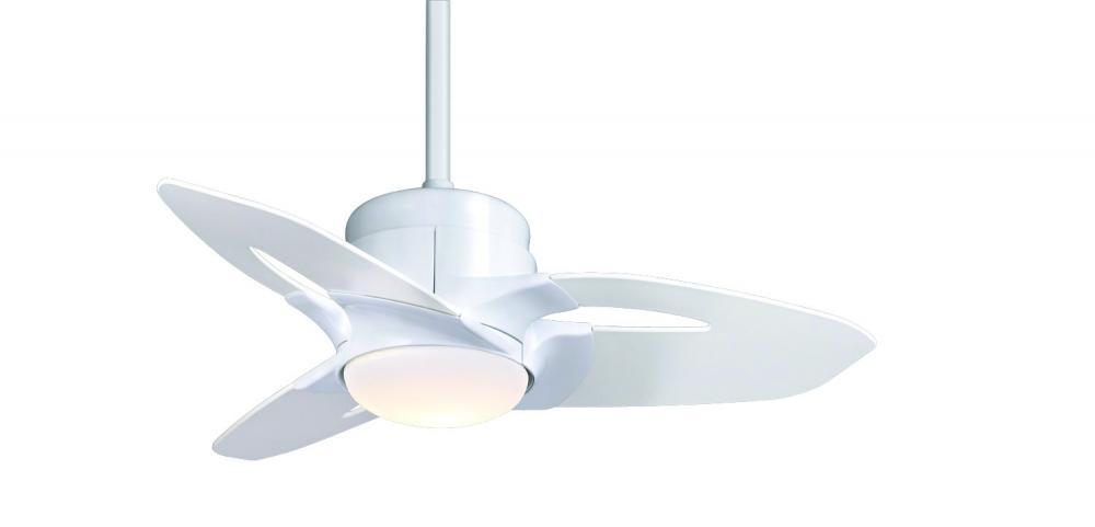 One Light Snow White Ceiling Fan