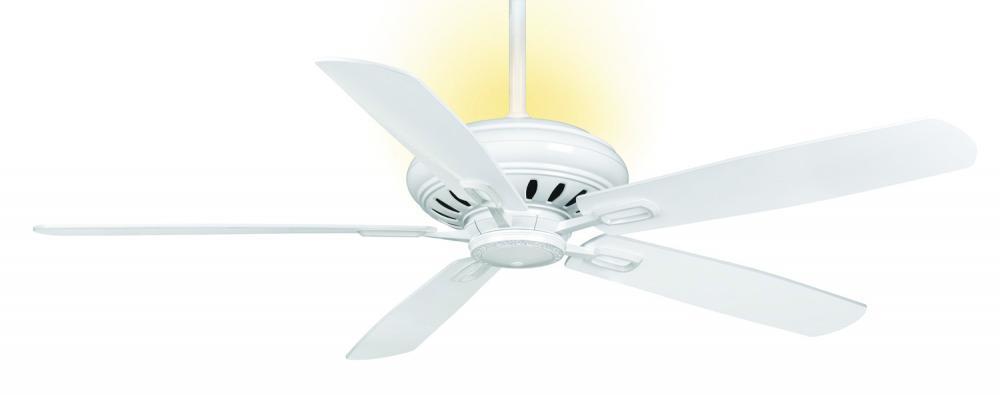 Six Light Snow White Ceiling Fan