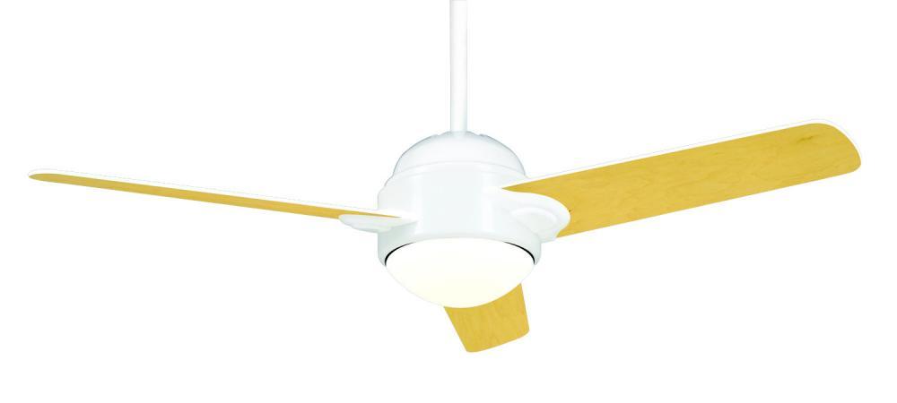 One Light Snow White Ceiling Fan