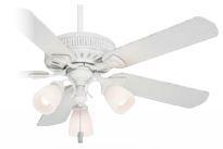 Casablanca AEP 54005 - Three Light Cottage White Glass: Snowflake Linen Ceiling Fan