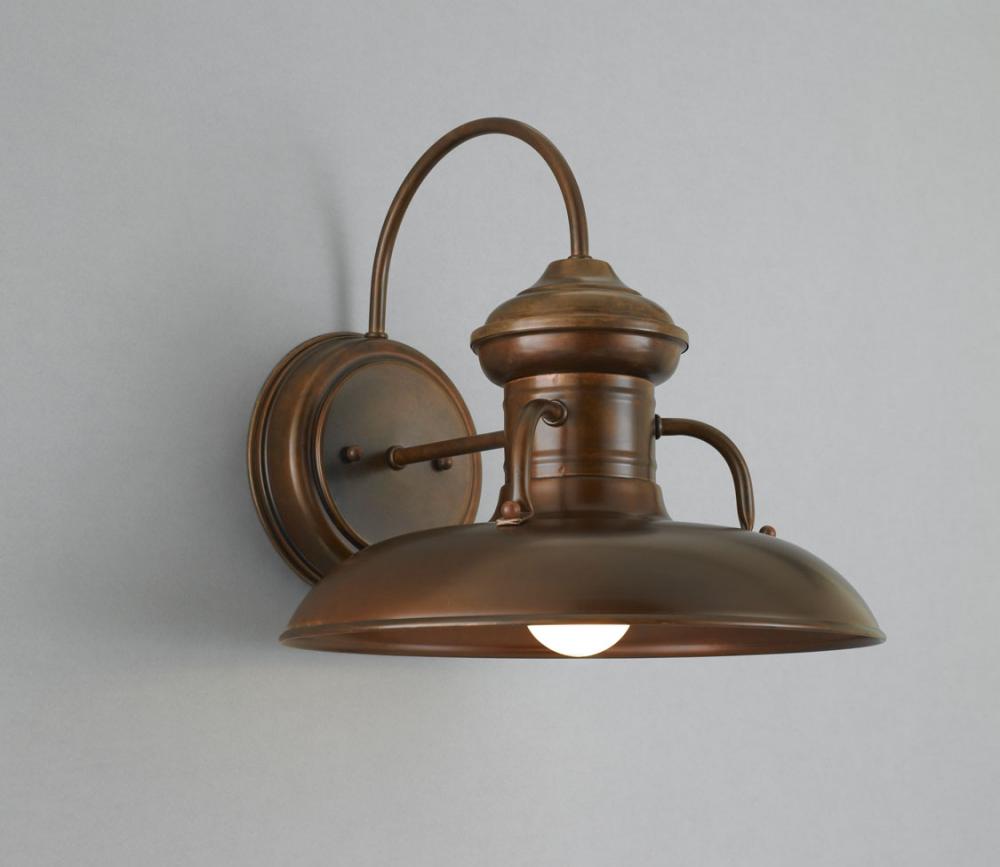 Domed Milk Man Sconce Rosewood